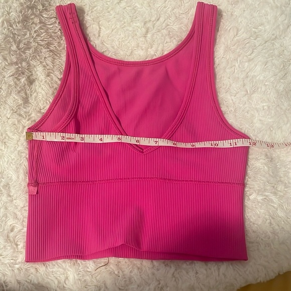 Lululemon power pivot ribbed tank top sonic pink - Picture 11 of 12